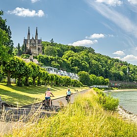 Rheinradweg bei Remagen