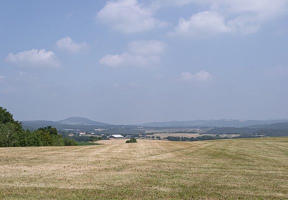 Blick über Felder