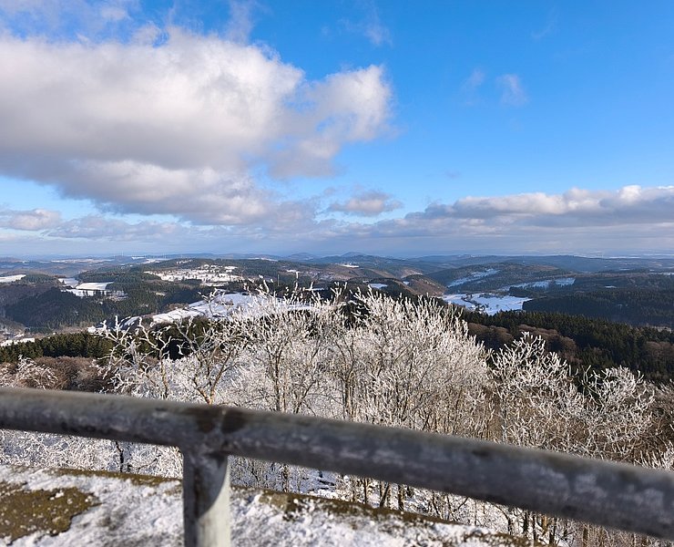 Fernblick Winterlandschaft