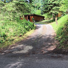 Weg zum Parkplatz