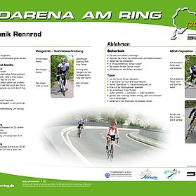 Radarena am Ring - Fahrtechnik Rennrad