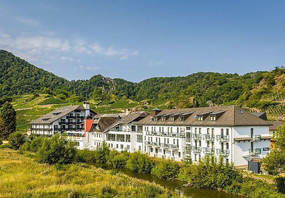 Außenansicht mit Weinbergen
