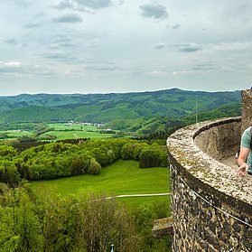 Aussicht von der Burgruine Nürburg
