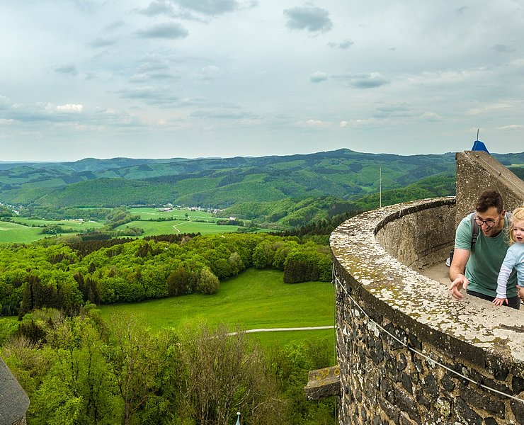 Aussicht von der Burgruine Nürburg