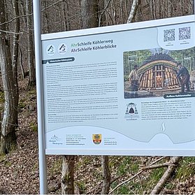 Infotafel Historischer Köhlerplatz bei Müsch