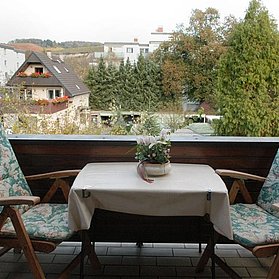 Ausblick Balkon