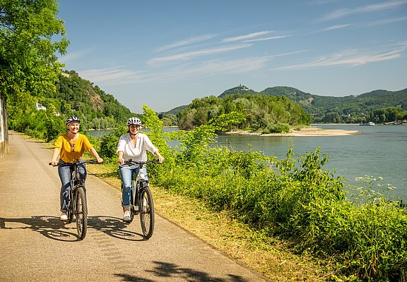 Rheinradweg bei Remagen-Rolandseck