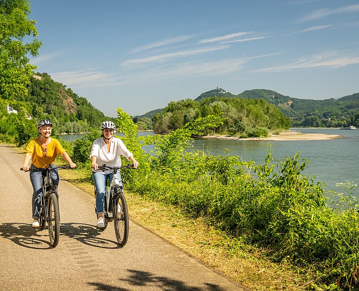 Rheinradweg bei Remagen-Rolandseck