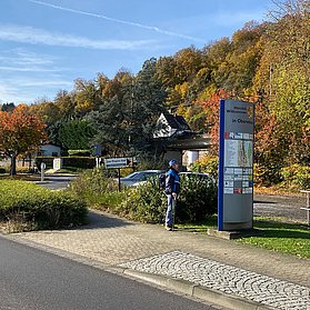 Ausgangspunkt der Wanderung ist der Parkplatz am Yachthafen Oberwinter.