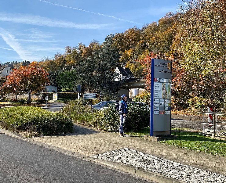 Ausgangspunkt der Wanderung ist der Parkplatz am Yachthafen Oberwinter.