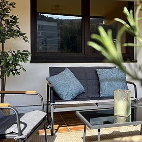 Loggia Sitzgelegenheit