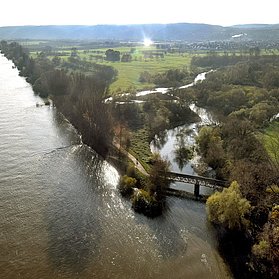 Rhein mit Ahrmündung