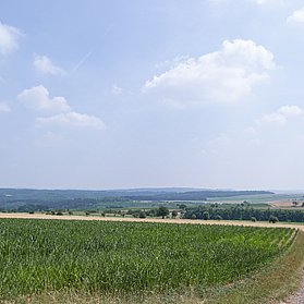 Blick über Felder