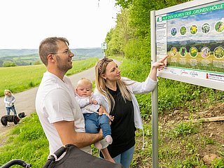 Infotafel "Auf den Spuren der grünen Hölle"