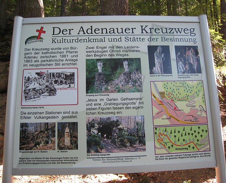 Infotafel Adenauer Kreuzweg