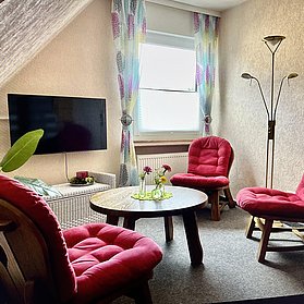 Wohnzimmer mit Leseecke