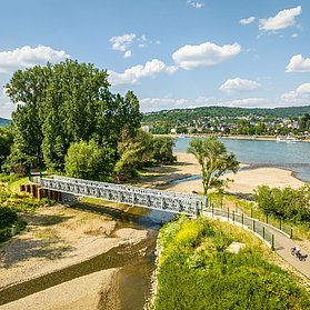 Brücke über die Ahrmündung bei Sinzig