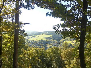Ausblick von der Clemens-de-Lassaulx-Hütte auf Adenau