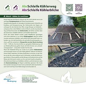 Infotafel Müsch - Köhler, Erz und Eisen